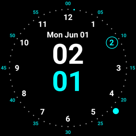 PureMagic dial in cyan