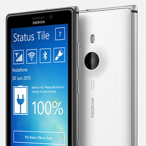 Nokia Lumia 925 Status Tile